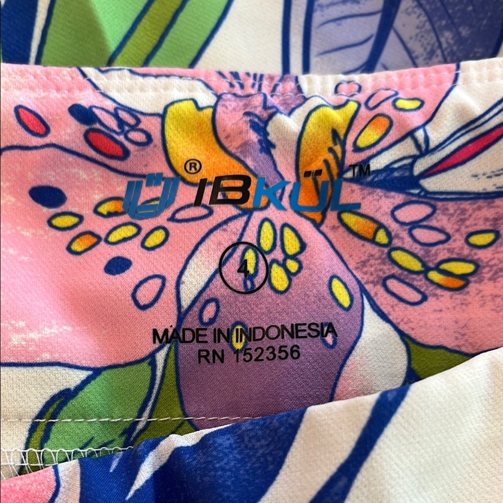 IBKUL Floral Ankle Pants - Multicolor - Picture 5 of 6